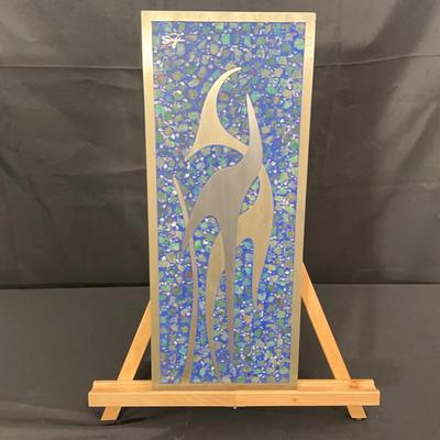 Sigi Pineda | Mid-Century Mosaic Wall Hanging with Artist Signature