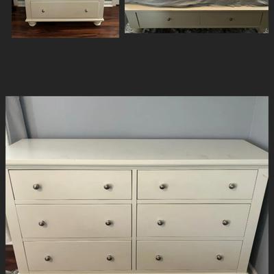 Aspenhome White Bedroom Set with Queen Size Bed Frame (Mattress and Bedding are Not Included)