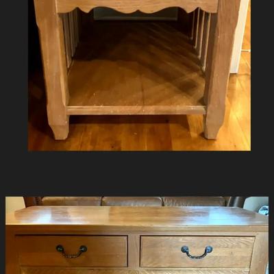 Ethan Allen Coffee Table and 1 End Table
