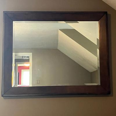 Wood Framed Wall Mirror