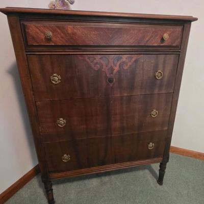 Vintage wooden highboy 
