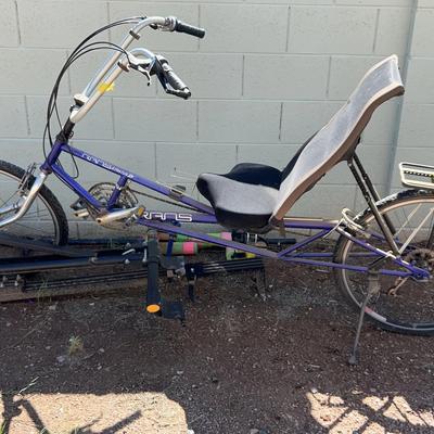 Purple Rans Stratus XP Low Rider Bike Bicycle With Carrier
