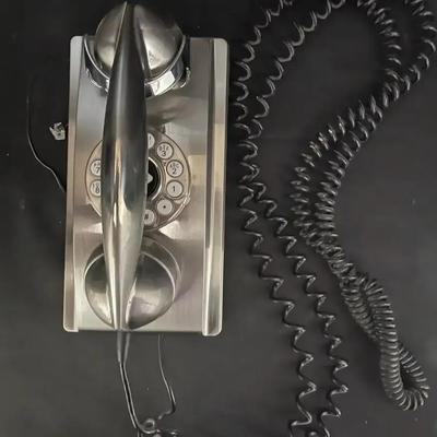 Crosley Wall Hanging Rotary Telephone, Brushed Chrome, 2005