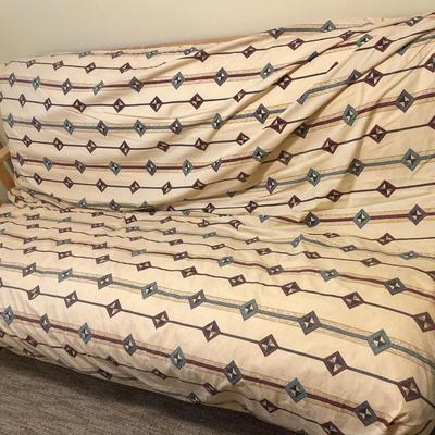 Golden Wood Frame Futon