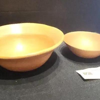 Set Of 2 Handmade Clay Bowls