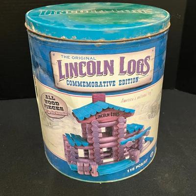 Lincoln Logs Commemorative Edition Tin - Empty