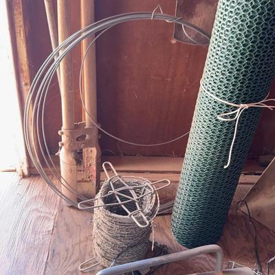 Fence Materials. Wire, Fence Post Driver, Digger