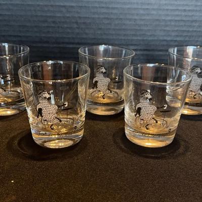 Set of 5 Whiskey Glasses - One for the Dame Low Ball