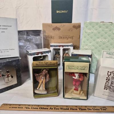Assorted Christmas Ornament & Figurine Collectibles