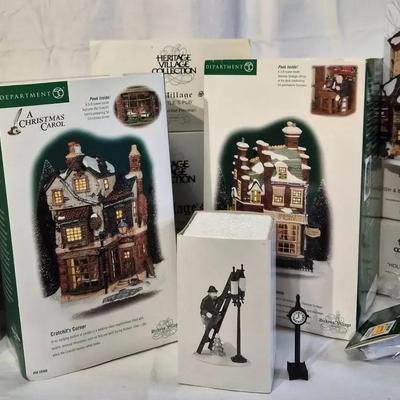 Department 56 Dickens' Village Series Hand Painted Porcelain Buildings