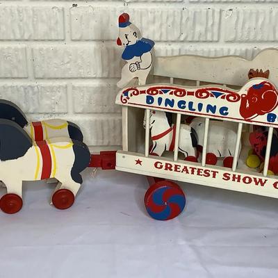 Vintage Toy Kraft Studios Dingling Bros. Circus Wagon