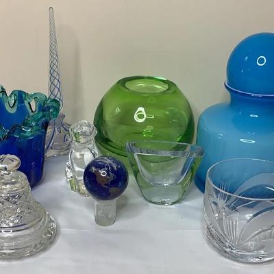High End Glass Lot Including Steuben Glass