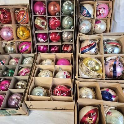 Large Shiny Bright & Vintage Glass Ornaments