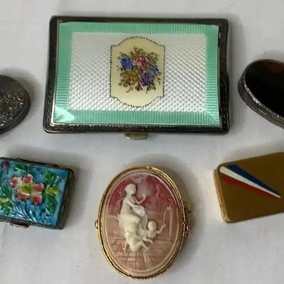 Vintage Pull Boxes & Calling Card Case