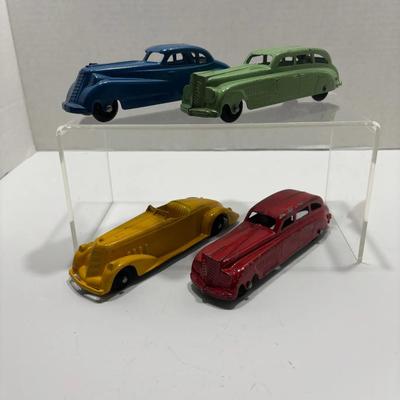 (4) Tootsie Toy Die Cast Super Coupes and Roadsters