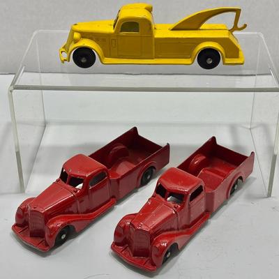 (3)  Tootsie Toy Die Cast Trucks