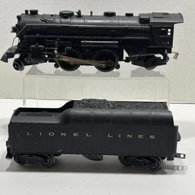 (2) Lionel O Gauge Steam Locomotive and Whistle Tender