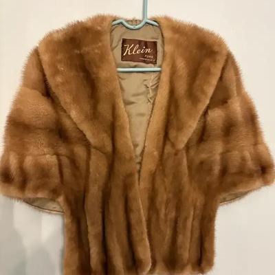 Vintage Klein Mink Stole, Black Persian Lamb Jacket 