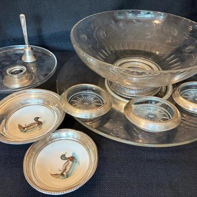 Group Of Weighted Sterling Silver Items 