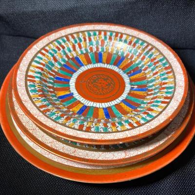 Vintage Japanese China Set-Thousand Faces-17pc & Tea Set