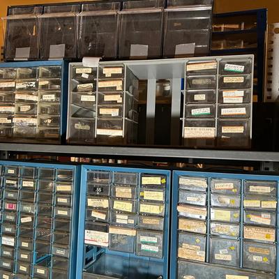 Group Of 7 Small Parts Cabinets With Contents Lot 33