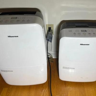 Two Hisense Dehumidifiers