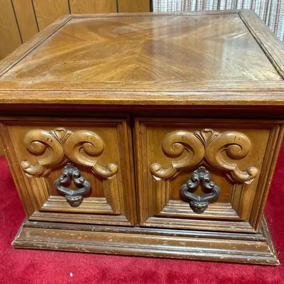 Pair Of Vintage Renaissance Revival End Tables