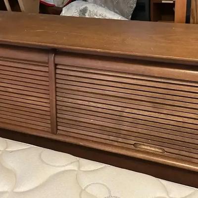 Mid-Century Modern Drexel “Projection” Headboard & Nightstand