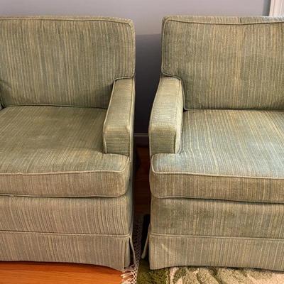 Pair Of Vintage Upholstered Chairs