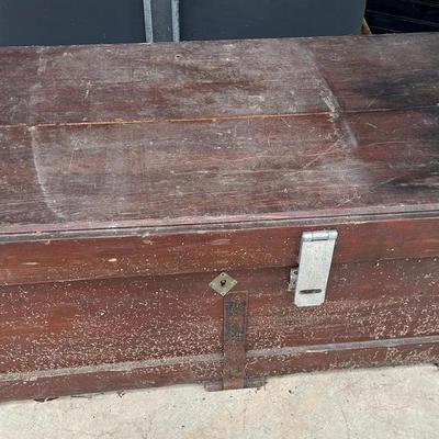 Vintage Wooden Tool Chest 