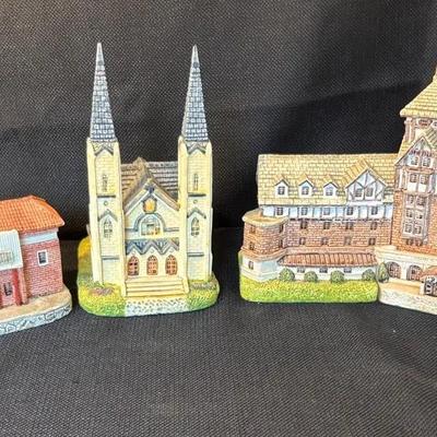 Blue Ridge Collectible-Hotel Roanoke, St Andrew's Church, Norfolk Western Train Station 