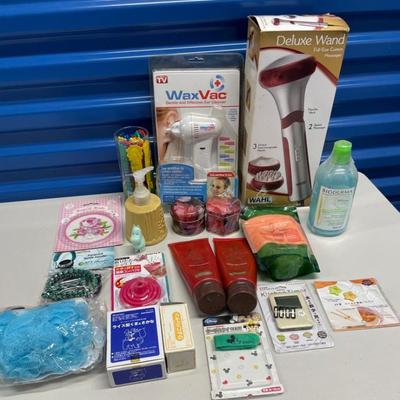 HST011 - A Deluxe Wand Massager, An Ear Cleaner , & A Miscellaneous Collection Of Kitchen & Bathroom