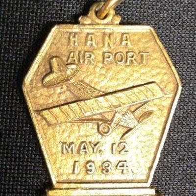 HST107 - Hana Airport Opening Commerative Medallion (1934)
