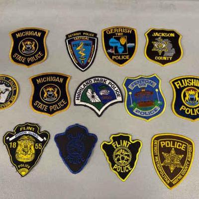 HST207 Michigan State PD Official Uniform Patches 