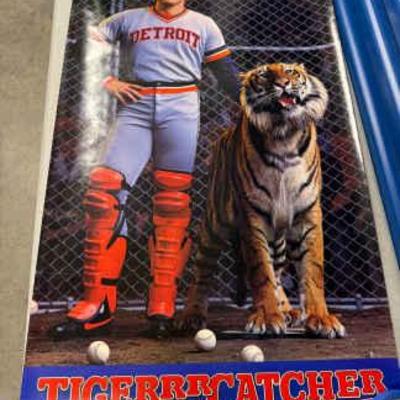 HST238 Lance Parrish Detroit Tigers Poster