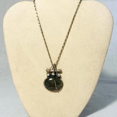 Labradorite Moonstone Pendant 