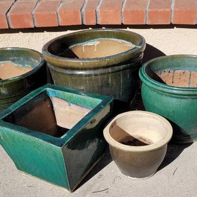 Dark Green Pots