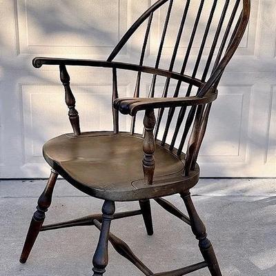 Vintage Mass Nichols & Stone Style Windsor Chair 