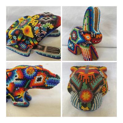 Huichol Beaded Animal Figurines