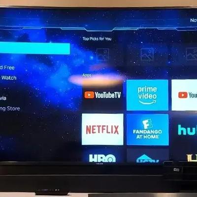 Samsung 54" TV with Roku Soundbar

