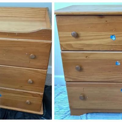 Crib to College Solid Wood 3-Drawer Dresser with Flip-Top Changing Table