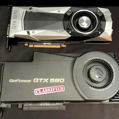 GeForce GTX 580 & GTX 1070 Graphics Cards
