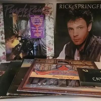 Vinyl Records & CD Collection Featuring Prince’s Purple Rain
