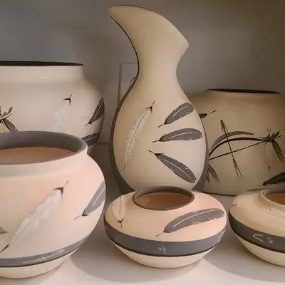 Native American Style Pottery Vase Collection