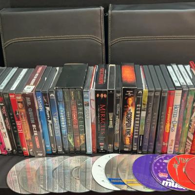 DVD, Blu-ray & CD Collection with Two Organizers
