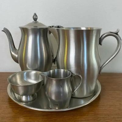 Pewter Beverage Service
