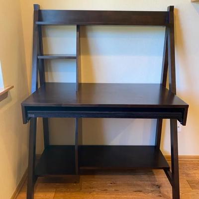 Modern and Minimal Black Wood Desk 