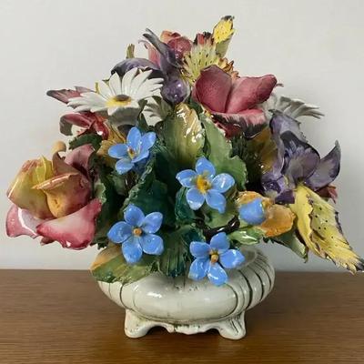 P. Massano Porcelain Bouquet-Made in Italy 