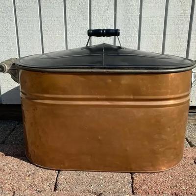 Copper Tub w/Lid