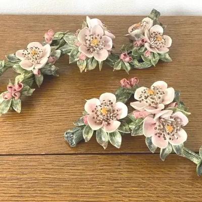 Nove, Italy Ceramic Cherry Branches, Ltd Edition 